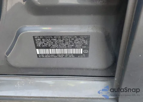 2013 Lexus Is 250 from USA, damaged, VIN JTHCF5C2XD5061904